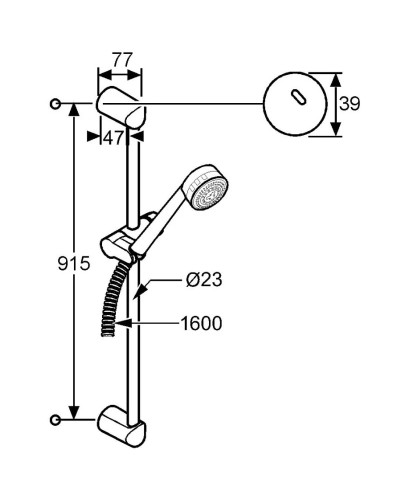 Душевой гарнитур Kludi Zenta 3S 608400500