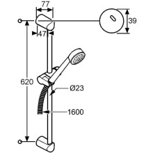 Душевой гарнитур Kludi Zenta 1S 606300500