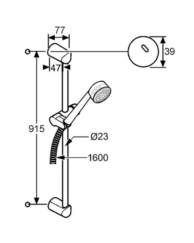 Душевой гарнитур Kludi Zenta 3S 608409100