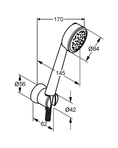 Душевой набор Kludi Zenta 1S 606509100