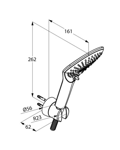 Душевой набор Kludi Fizz 3S 677500500