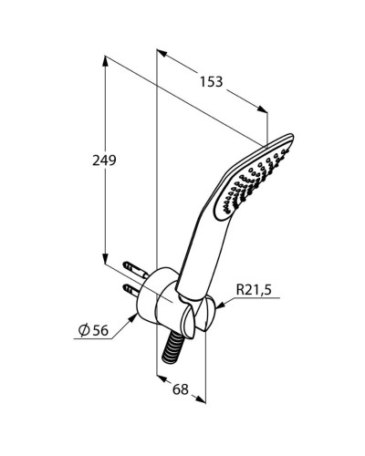 Душевой набор Kludi Fizz 1S 676500500
