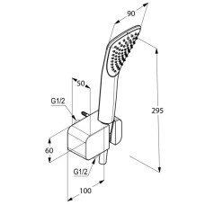 Душевой набор Kludi Fizz 1S 676700500