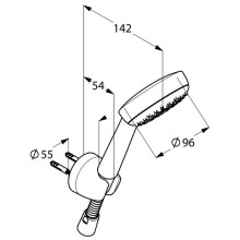 Душевой набор Kludi Logo 1S 680100500