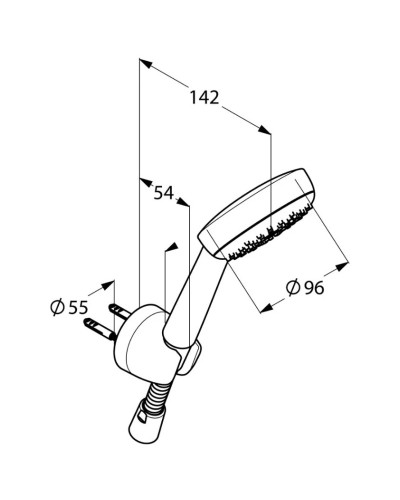 Душевой набор Kludi Logo 1S 680100500