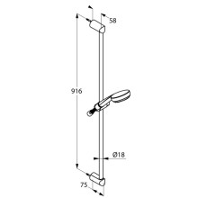 Душевой гарнитур Kludi Logo 1S 681900500