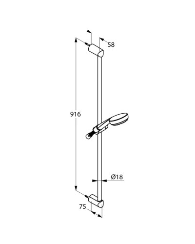 Душевой гарнитур Kludi Logo 1S 681900500