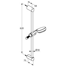 Душевой гарнитур Kludi Logo 1S 681600500