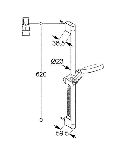 Душевой гарнитур Kludi A-QA 3S 6573005-00
