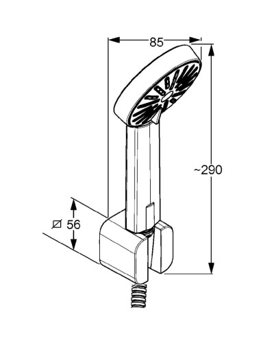 Душевой набор Kludi A-QA 1S 6565005-00