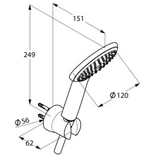 Душевой набор Kludi Freshline 1S 678500500