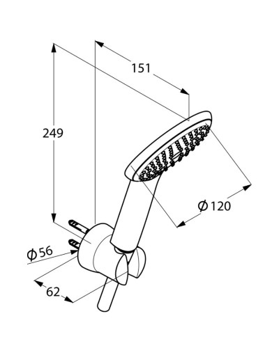 Душевой набор Kludi Freshline 1S 678500500