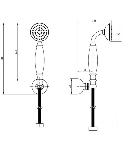 Душевой гарнитур Boheme Medici 407 Бронза