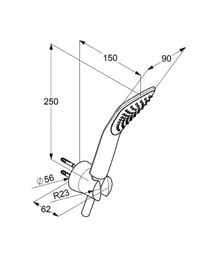 Душевой гарнитур Kludi Fizz 6765005-00 Хром