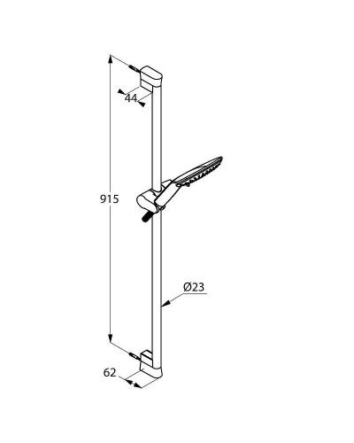 Душевой гарнитур Kludi Fizz 6774005-00 Хром