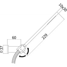 Душевой гарнитур Paffoni Level ZDUP059NO Черный матовый