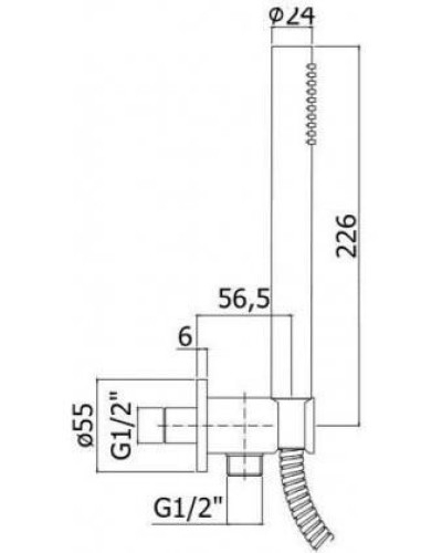 Душевой гарнитур Paffoni Master ZDUP094HG Медовое золото