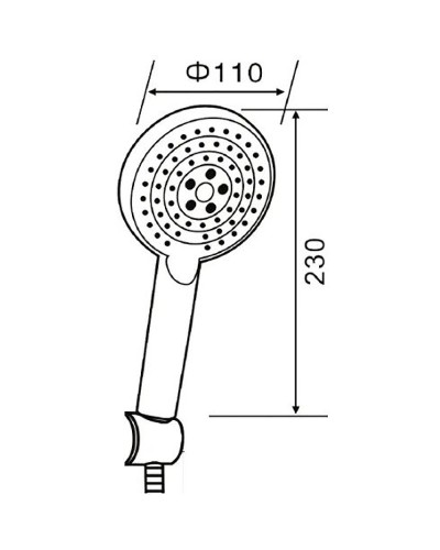 Душевой гарнитур Orange Style LM53b Черный