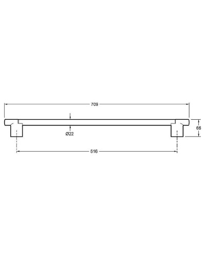 Душевая штанга Jacob Delafon Awaken E24934-BL Черная матовая
