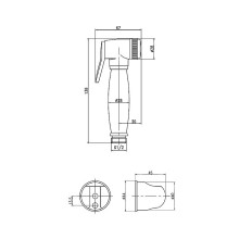Гигиенический душ Lemark LM8087B Бронза