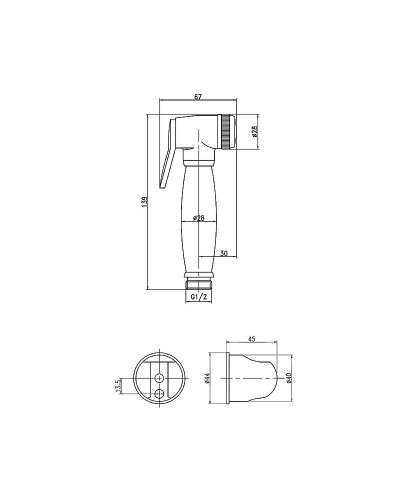 Гигиенический душ Lemark LM8087B Бронза