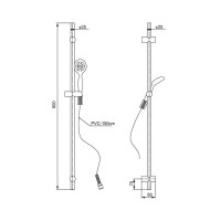 Душевой гарнитур Paini Torino TRCR121 Хром