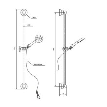 Душевой гарнитур Paini Bologna BLCR121 Хром