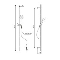 Душевой гарнитур Paini Bergamo BRCR121L9 Хром
