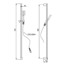 Душевой гарнитур Paini Genova GNCR121 Хром