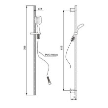 Душевой гарнитур Paini Siena SICR121 Хром