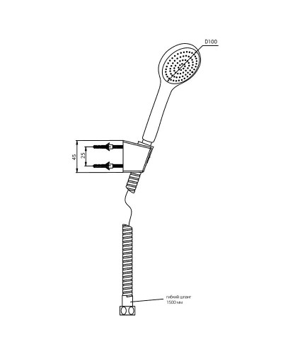 Душевой гарнитур Paini Torino TRCR131 Хром