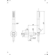 Душевой гарнитур Paini 53CR440TP4 Хром