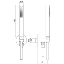 Душевой набор Gattoni PD KTC01/PDCOcr