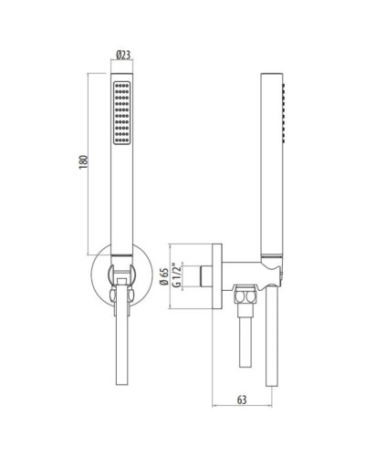 Душевой набор Gattoni PD KTC01/PDCOcr