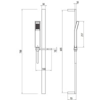 Душевой гарнитур Gattoni PD SLRT11cr