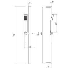 Душевой гарнитур Gattoni PD SLRT11cr
