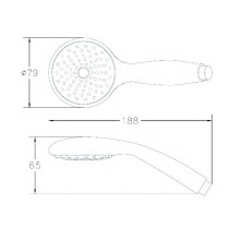 Душевой гарнитур Aquanet Cet1 AF000-06C 246852 Хром