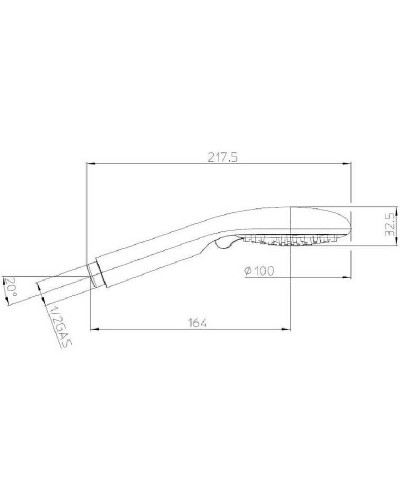 Душевой гарнитур Bossini Syncronia DE8008.030 Хром