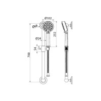 Душевой гарнитур Iddis Oldie OLD3F70i16 Бронза