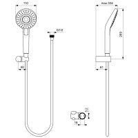 Душевой набор Ideal Standard IdealRain EVO Round L3 B2239AA