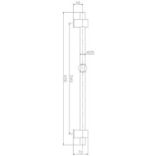Душевая штанга Haiba HB8011 Хром