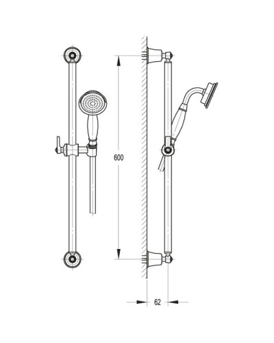 Душевой гарнитур Cezares LIBERTY-F-SD-01