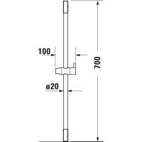 Душевая штанга 70 см Duravit UV0600001000