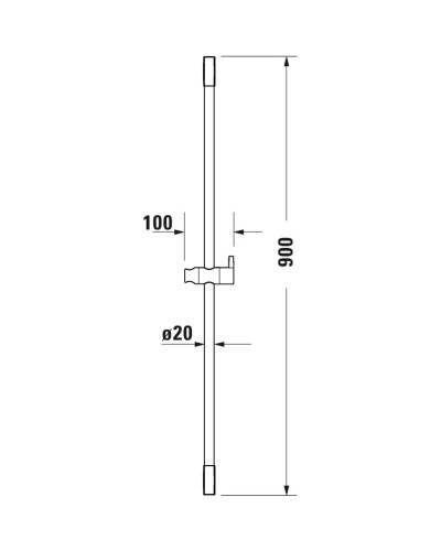 Душевая штанга 90 см Duravit UV0600002000
