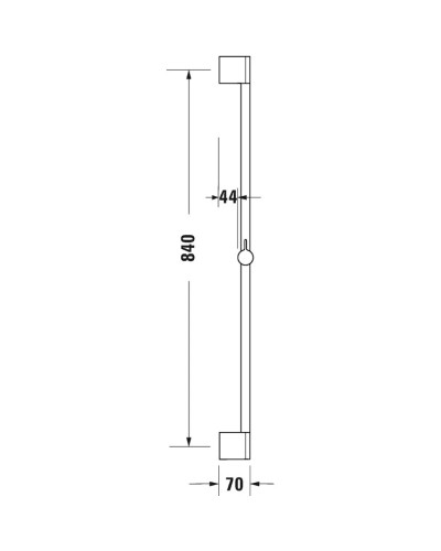 Душевая штанга 90 см Duravit UV0600002000