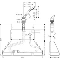 Душевой гарнитур Axor Secuflex 19418000 Хром