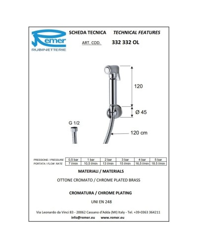 Гигиенический набор Remer 332332OL