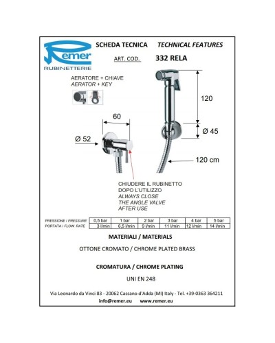 Гигиенический набор Remer 332RELA