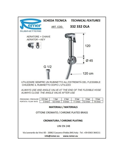 Гигиенический набор Remer 332332OLA