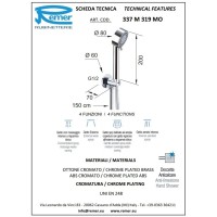 Душевой набор Remer Minimal 337M319MO